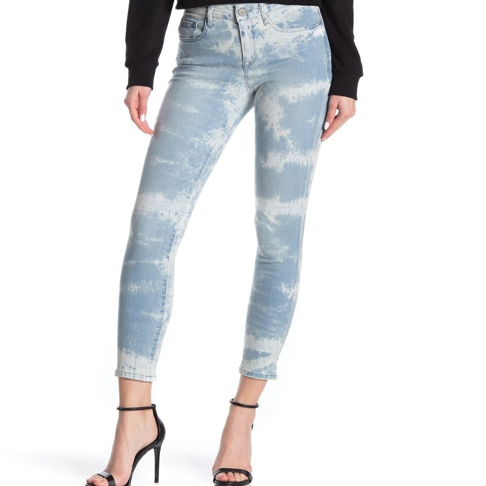 NWT WILLIAM RAST Tie-Dye Skinny Jeans Mid Rise